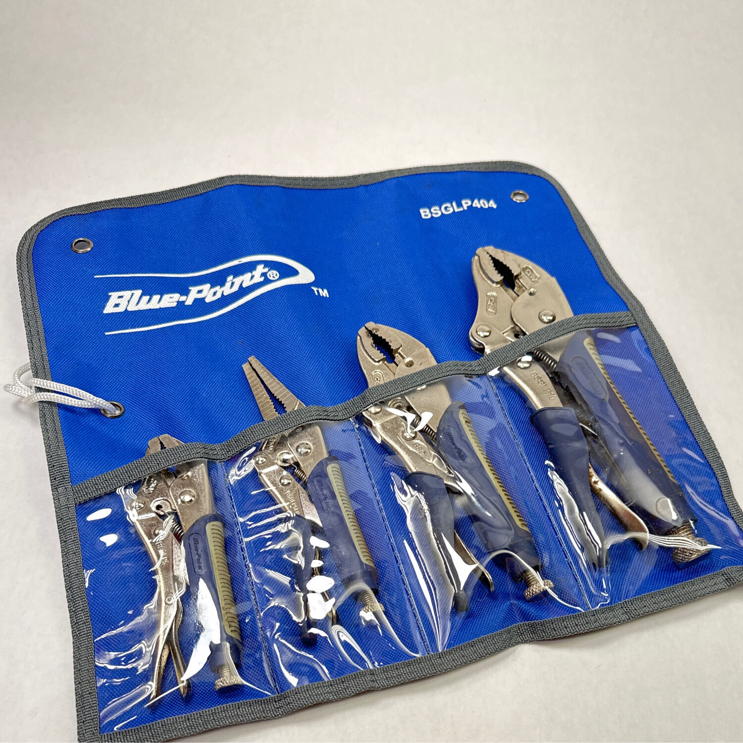 Blue Point 4 Pc Soft Grip Locking Pliers Set, BSGLP404