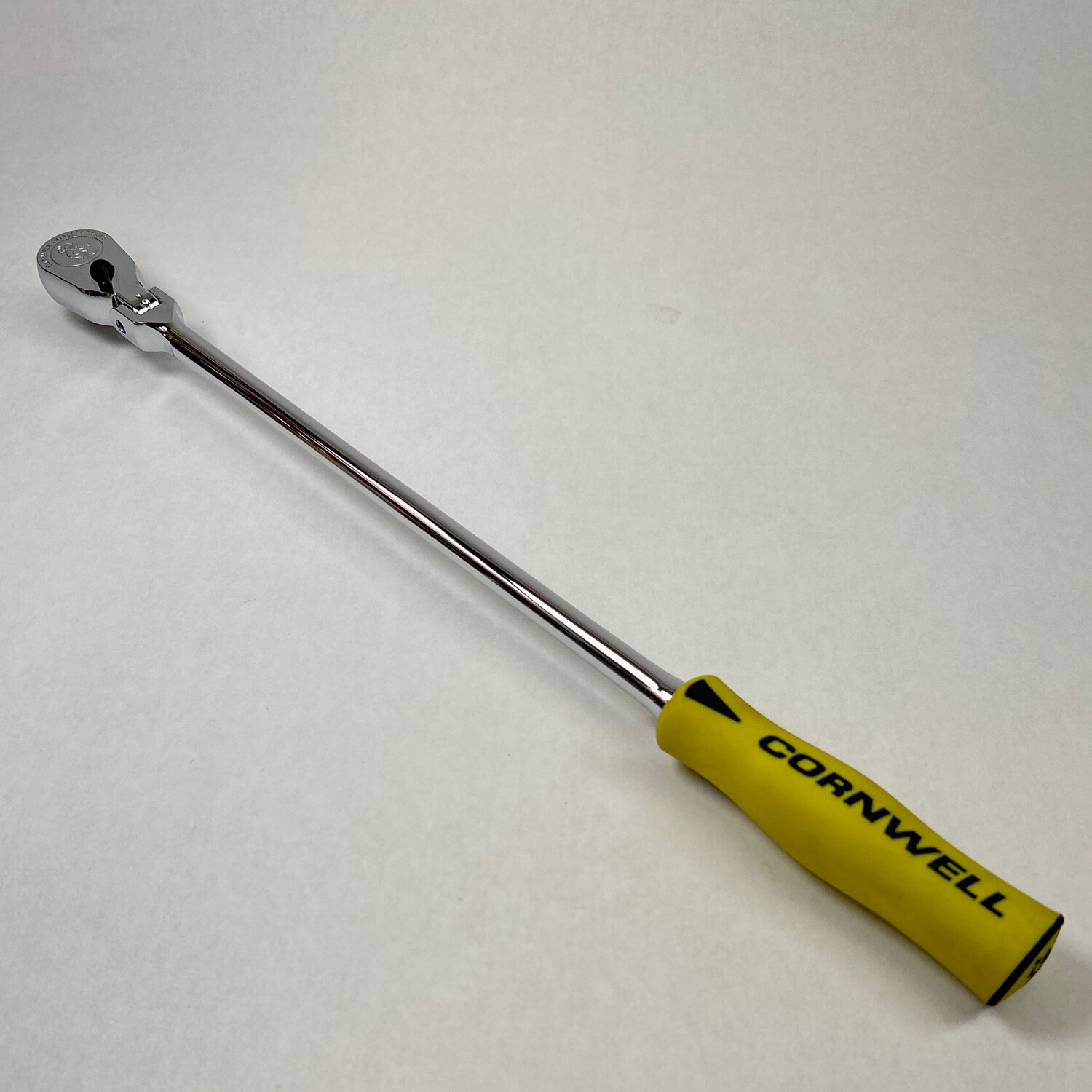 Cornwell 3/8" Drive Z 120-Tooth XL Flex Head Handled Ratchet, Yellow, JRZF12XLY