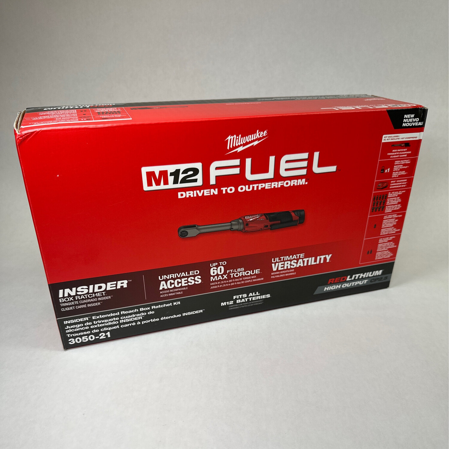 Milwaukee Insider M12 Extended Reach Box Ratchet Kit, 305021 Shop