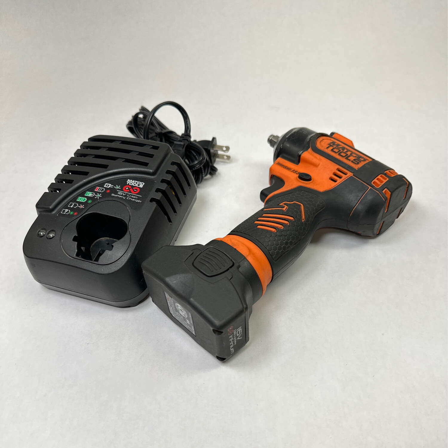 Matco 16v 3 8 High Power Impact Wrench Battery Charger MCL1638HPIW