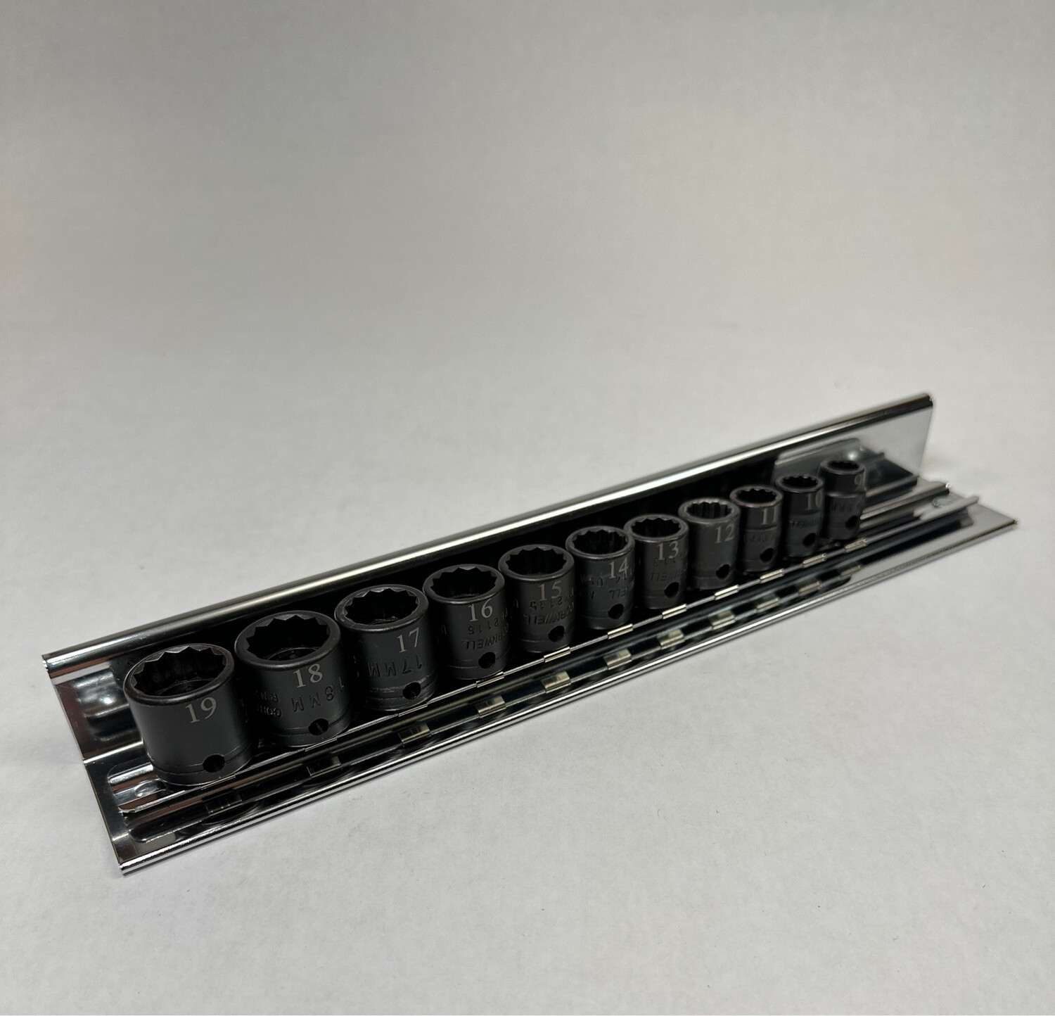 Cornwell 12 Piece 3/8" Drive Metric Deep Power Socket Set, 12 Point