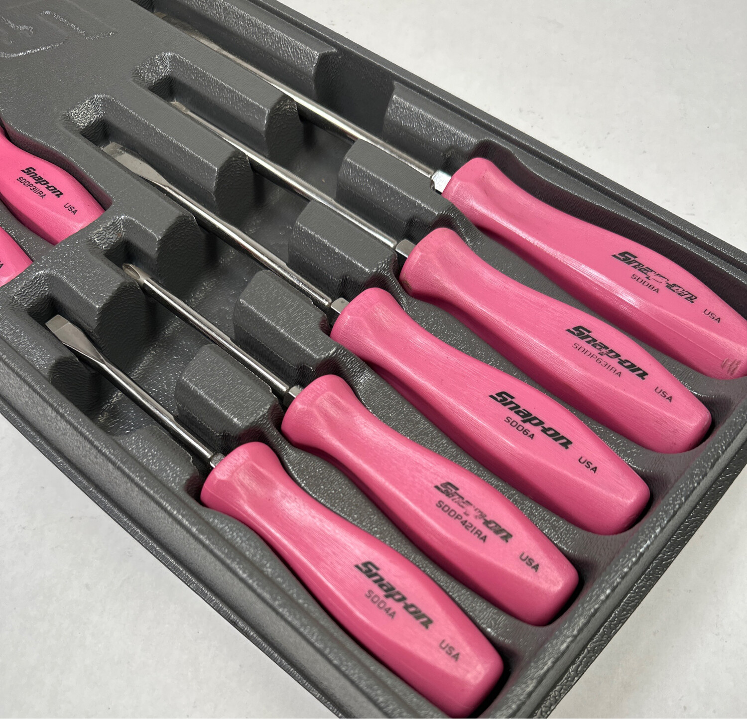スナップオン 旧グリップ ドライバーセット 限定 ピンク SDDX70A