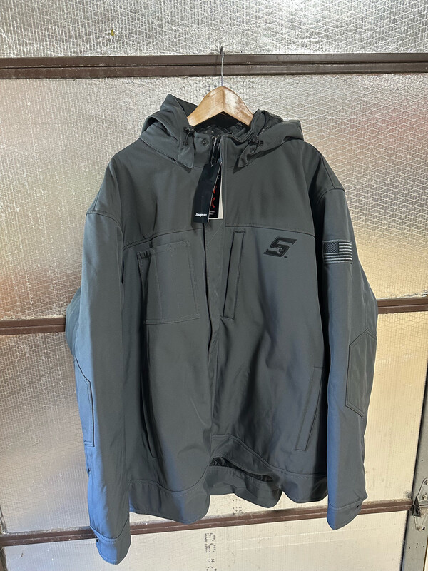 Snap On Tools Jacket Gray W/Removable Hood, Size 3XL