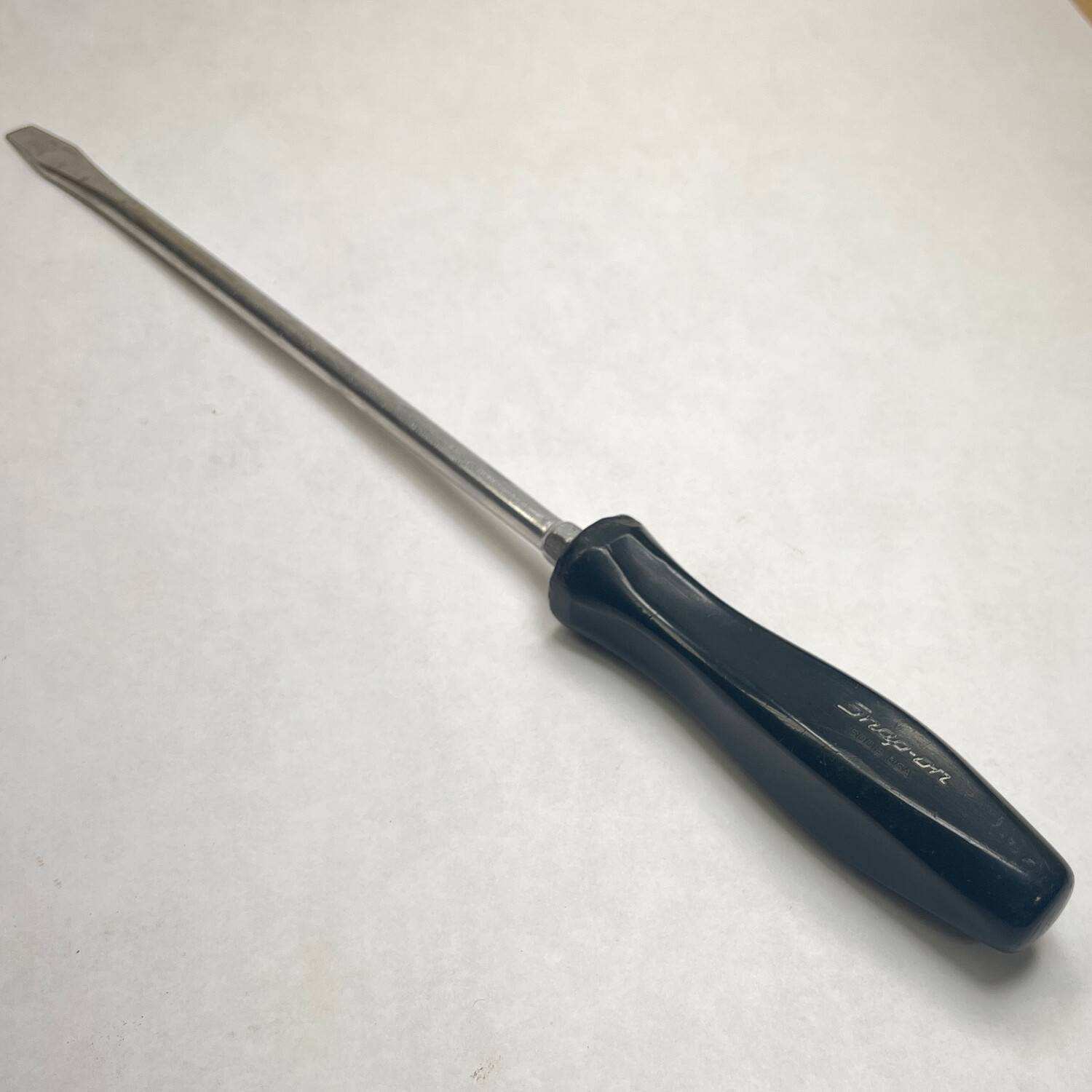 Snap On Black Handle Flat Head Screwdriver 18 SDD12 Shop Tool Swapper