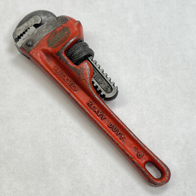 Rigid 6” Straight Pipe Wrench, 31000