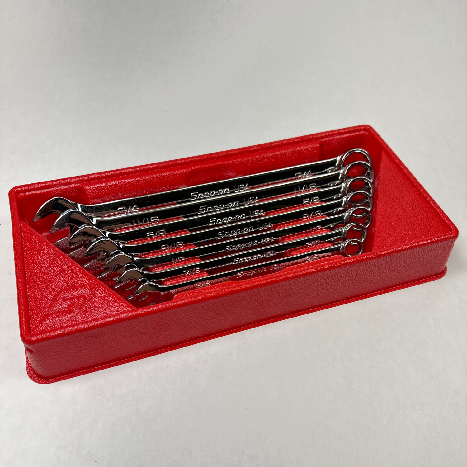 Snap On 7 pc 12-Point SAE Flank Drive® Plus Combination Wrench Set (3/8 ...