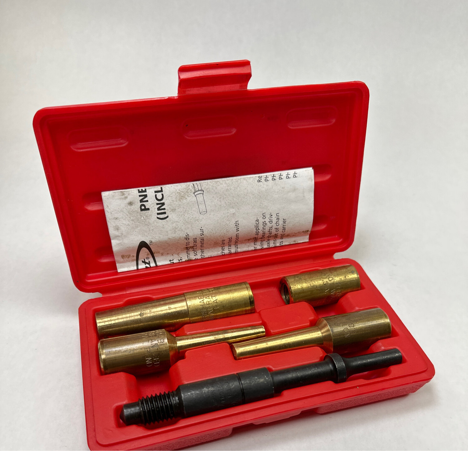 Blue Point Pneumatic Brass Drift Kit (Includes 4 Brass Punches) PHGB5KT