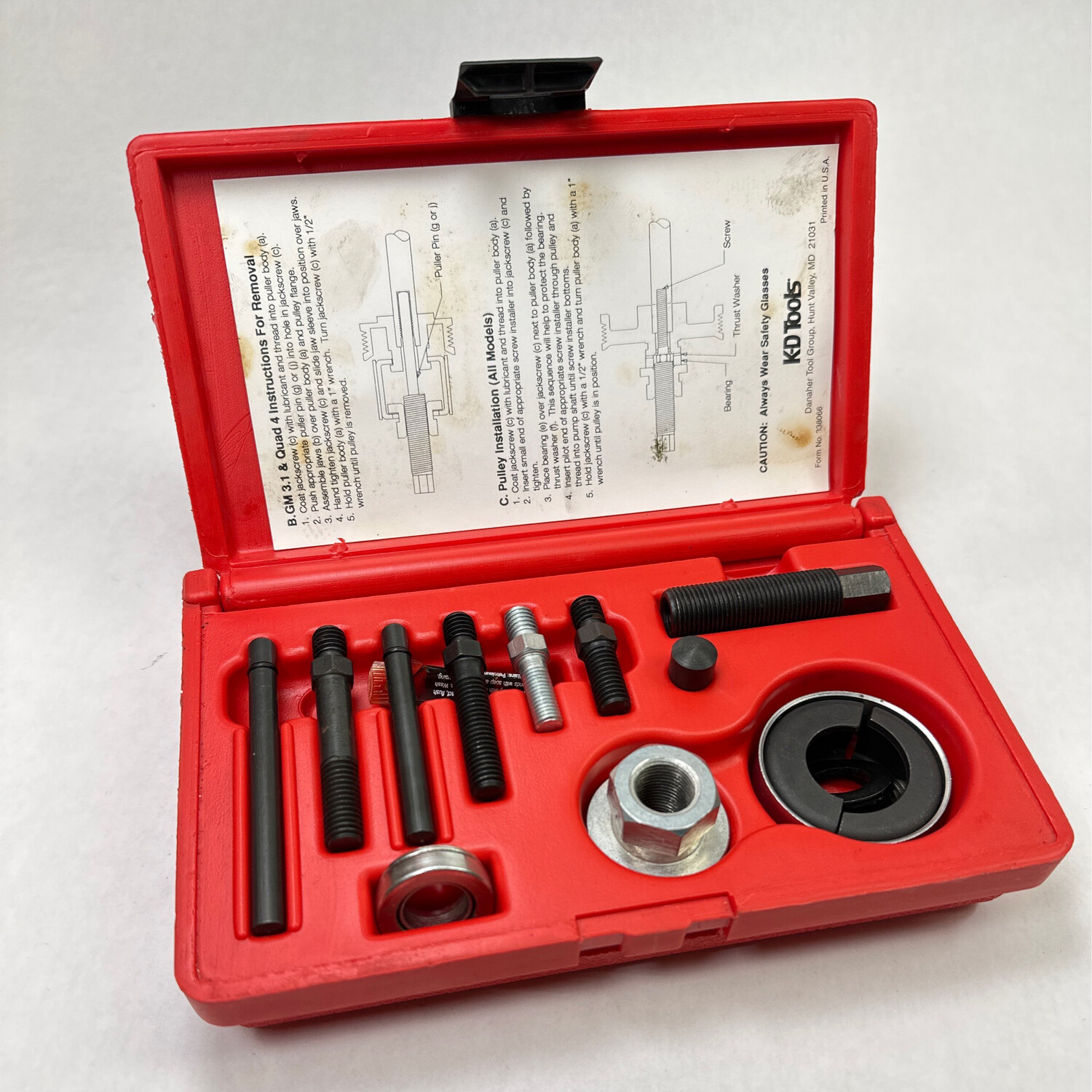Kd Tools Pulley Remover/ Installer Set, 2897 Shop Tool Swapper