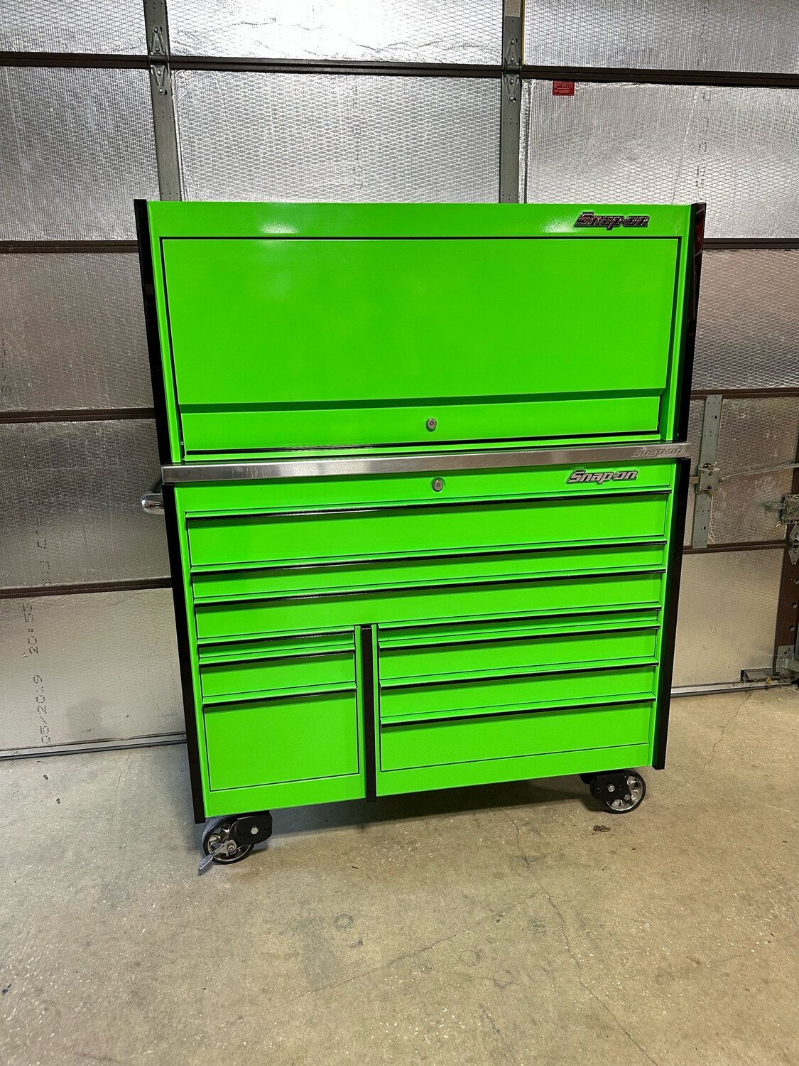 Snap On KTL Master Series Double Bay + Hutch & Stainless Top, KTL1022PKG7