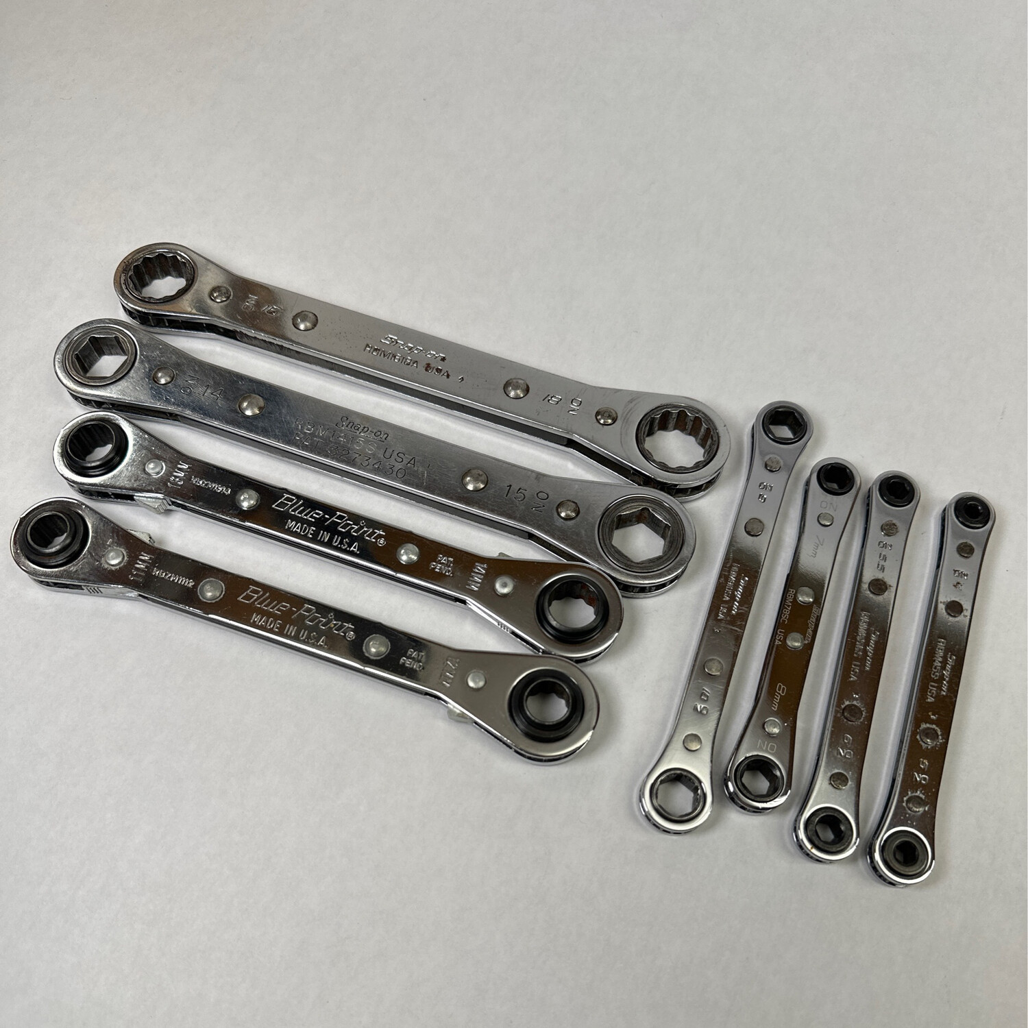 Snap On 8pc Metric Ratcheting Wrench Set (418mm) Shop Tool Swapper