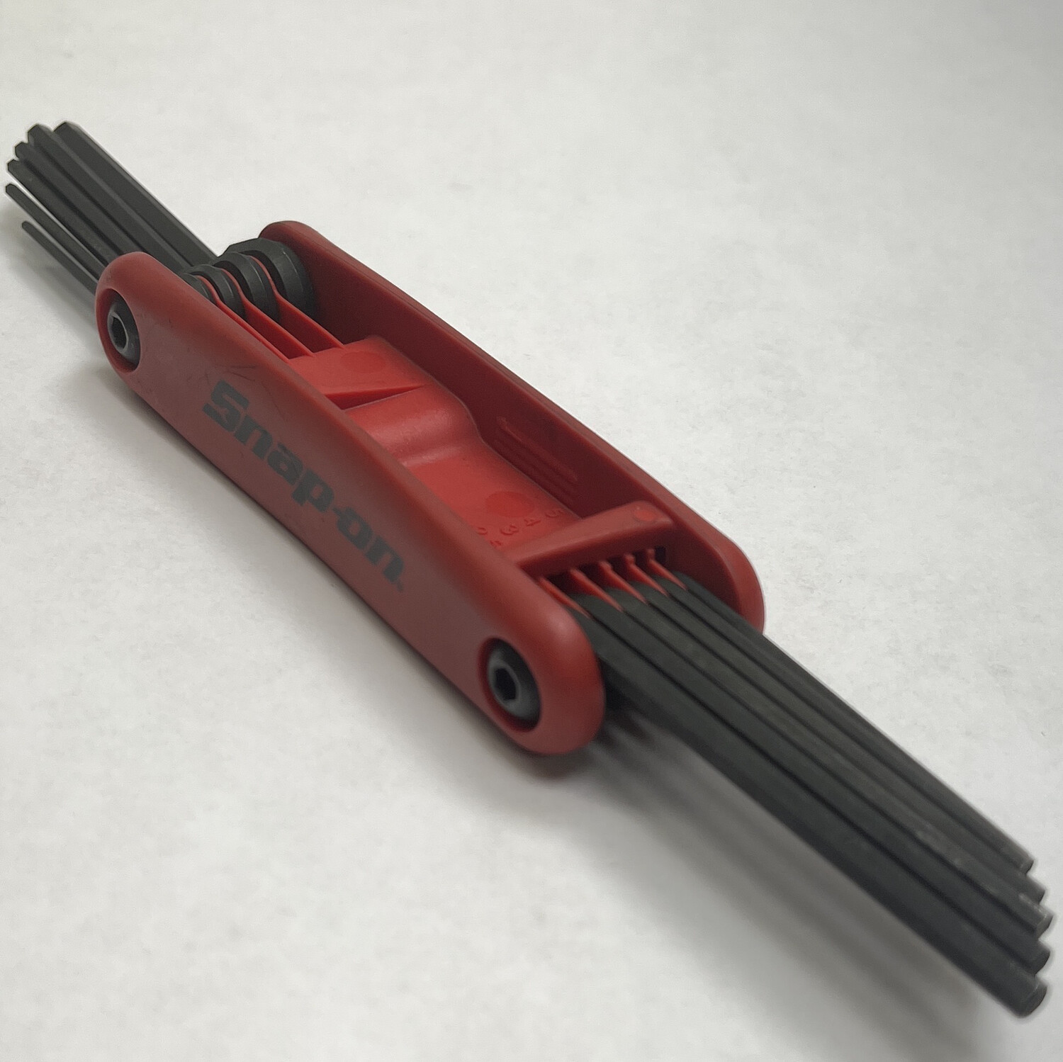 Snap On 12 pc Metric/ SAE Folding Hex Key Set, AWEF6M6K Shop Tool