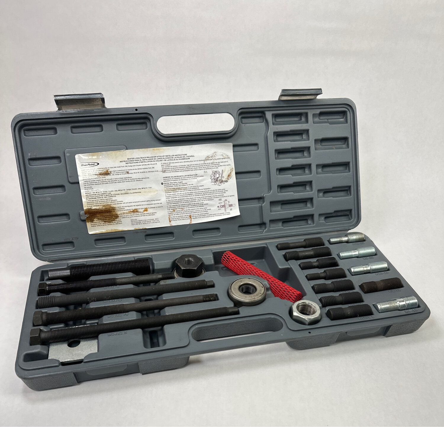 Blue Point Master Harmonic Balancer Installer Kit, YA188MKTB Shop Tool Swapper