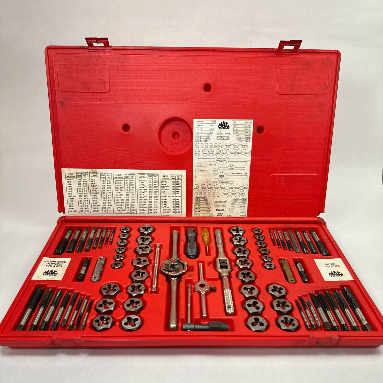 Mac Tools 76pc SAE & Metric Tap And Die Set, Shop Tool Swapper