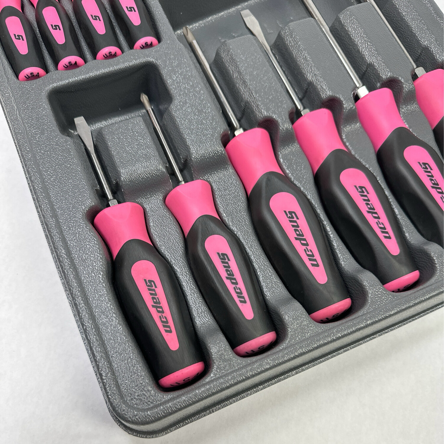 Snap On 10pc Screwdriver & Pick Set, Pink