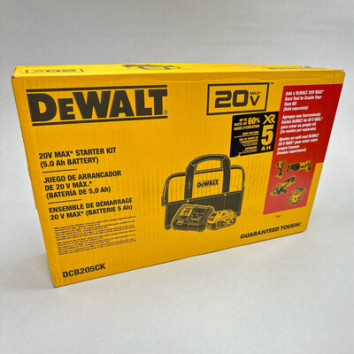 Dewalt 20V Max Starter Kit (5.0 Ah Battery)