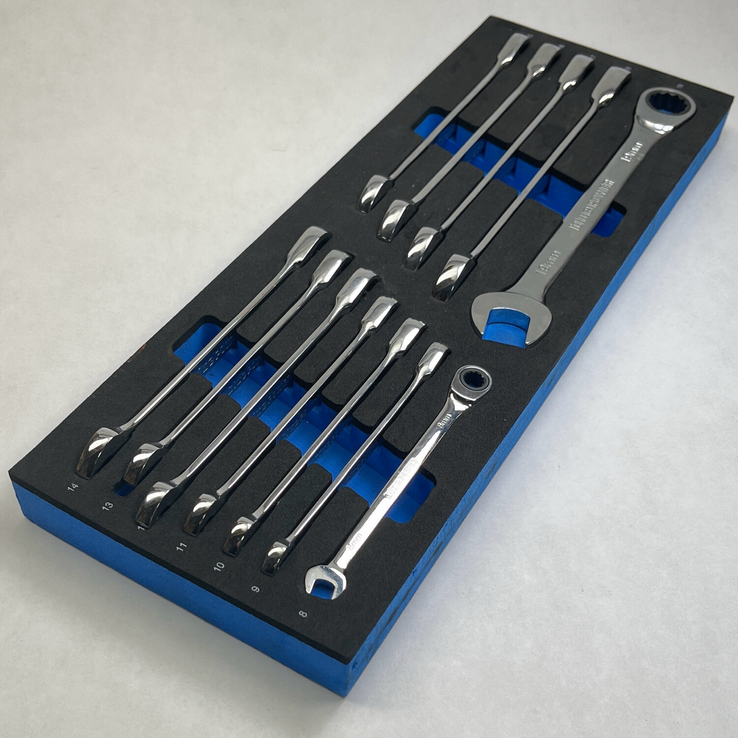 Cornwell Tools 12 Piece 120Tooth Metric Ratcheting Combination Wrench