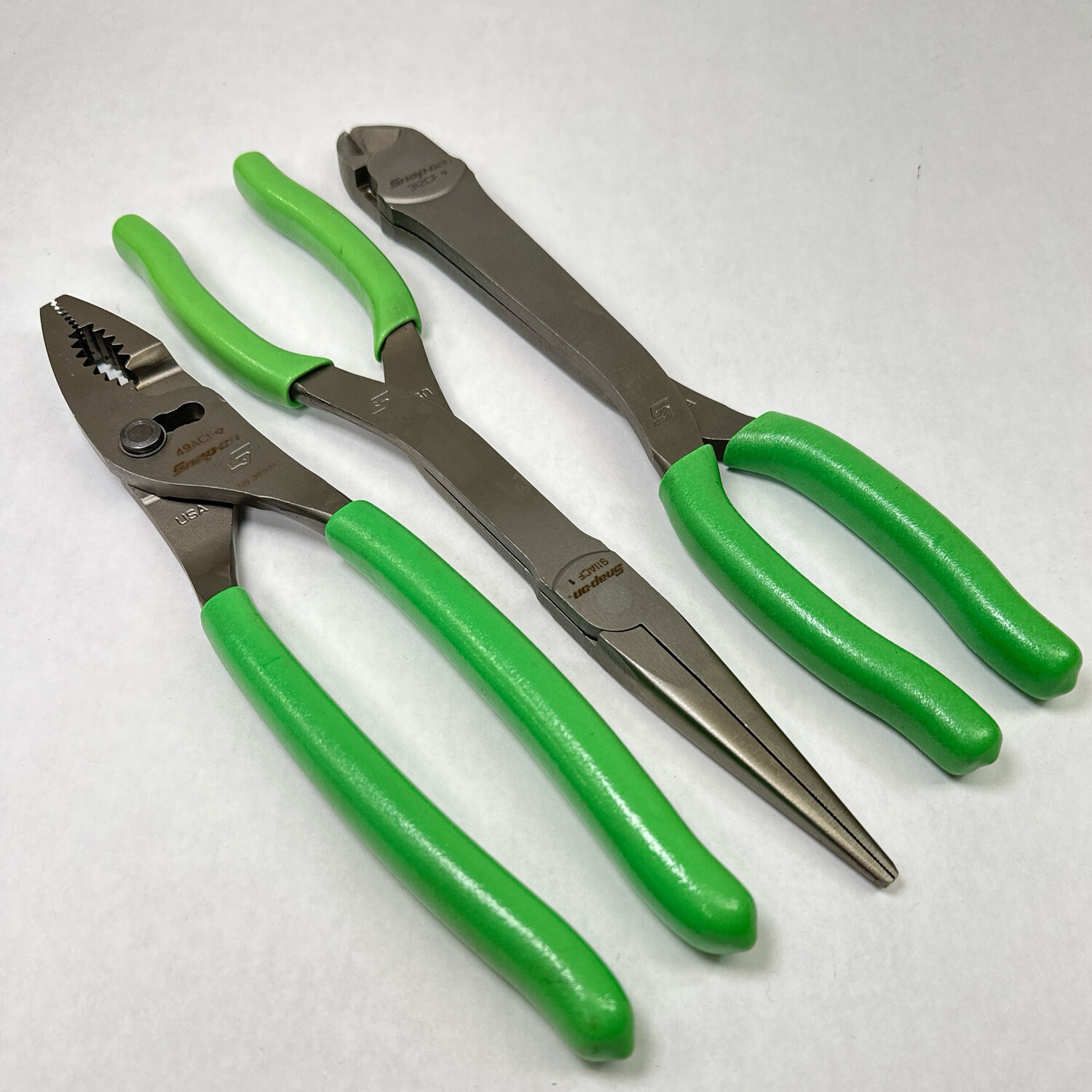 Snap On 3 pc HeavyDuty Pliers Set (Green), PL330ACFG Shop Tool Swapper