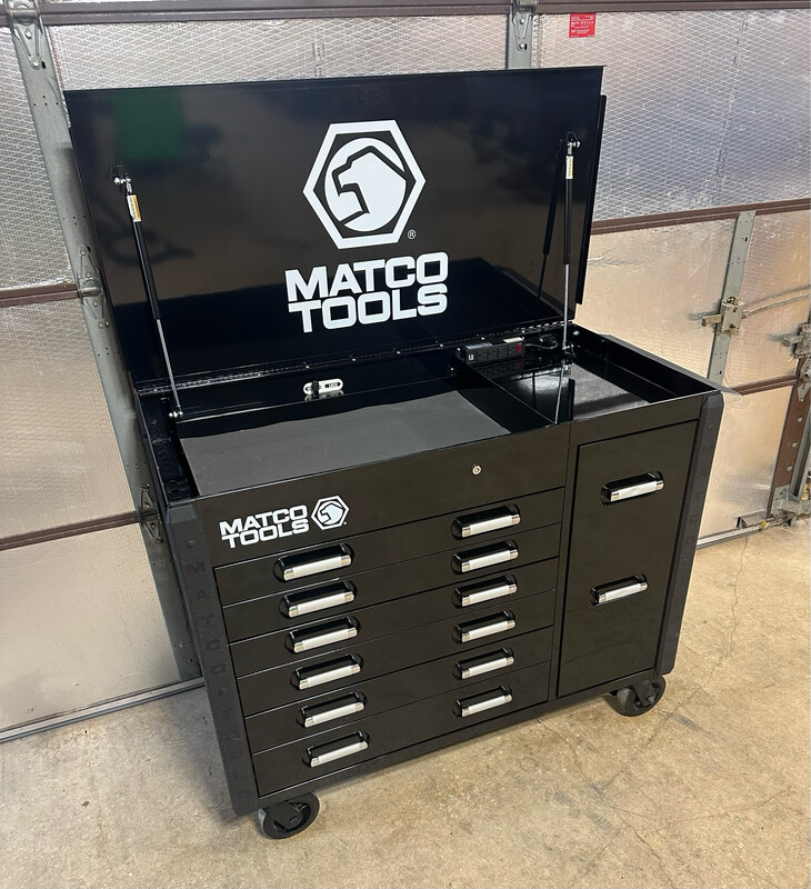 Matco Powered Tool Cart, 49” X 25” MSC5BK (BLACK/CHROME)