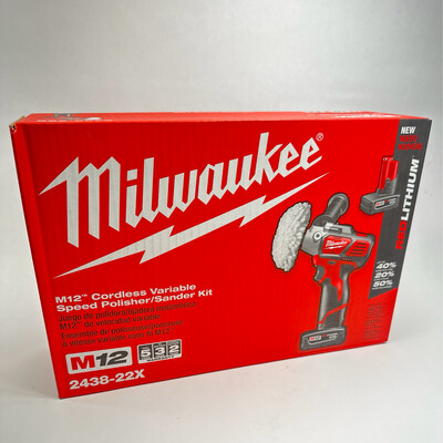 Milwaukee 12 Polisher/ Sander + 2 Batteries