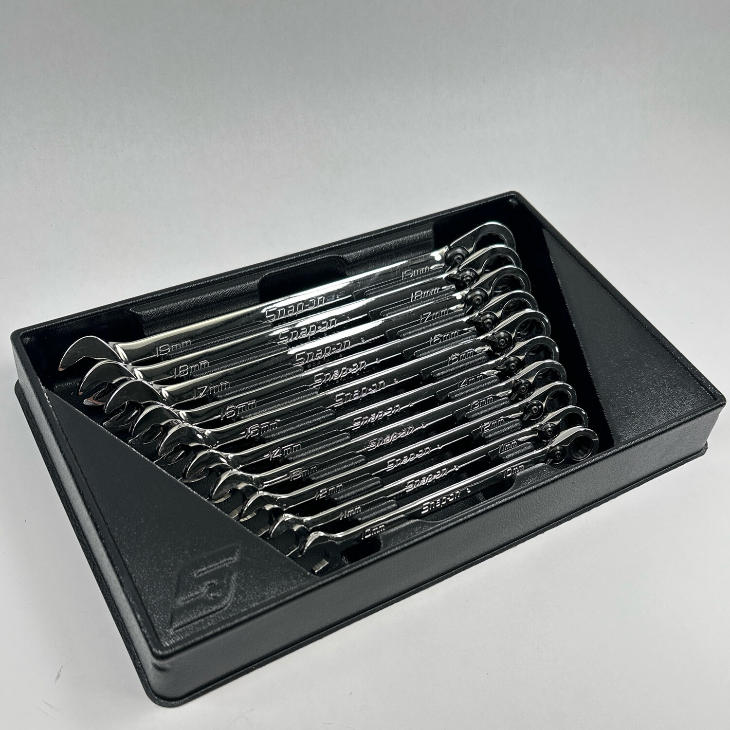 Snap On 10 pc Metric Flank Drive® Plus Reversible Ratcheting