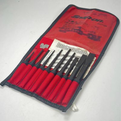Snap On 11 pc Punch and Chisel Set, PPC710BK