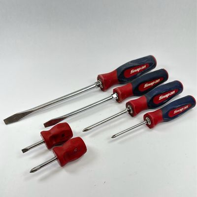Snap On Red, White & Blue Screwdriver Set