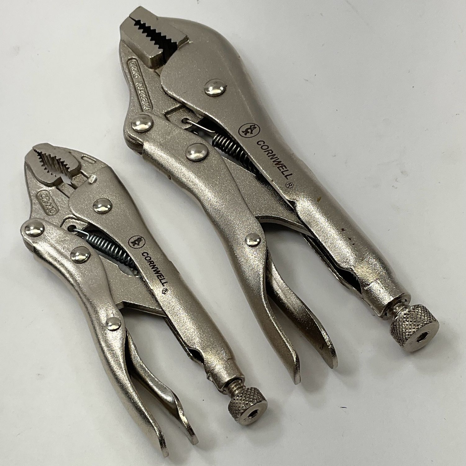 Cornwell 2pc Locking Plier Set Shop Tool Swapper
