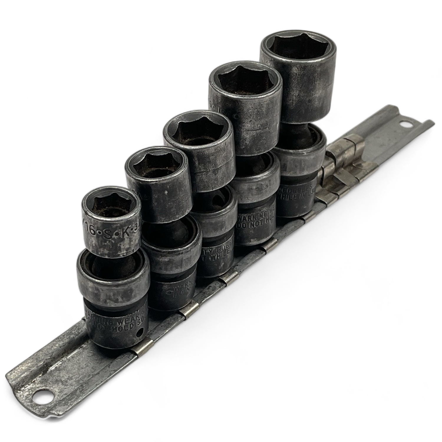 S.K Tools 5pc 1/4” Drive Swivel Impact Socket Set (5/16”-9/16”)