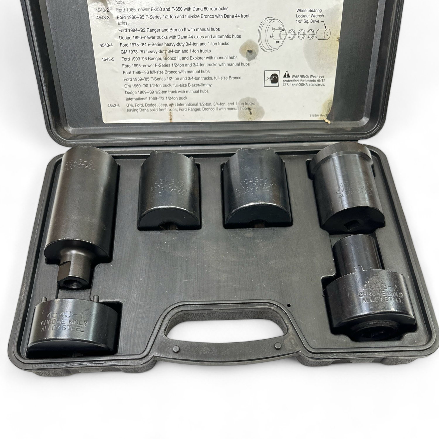 まっく Mac Tools Four Wheel Drive Locknut Socket Set, AS4543