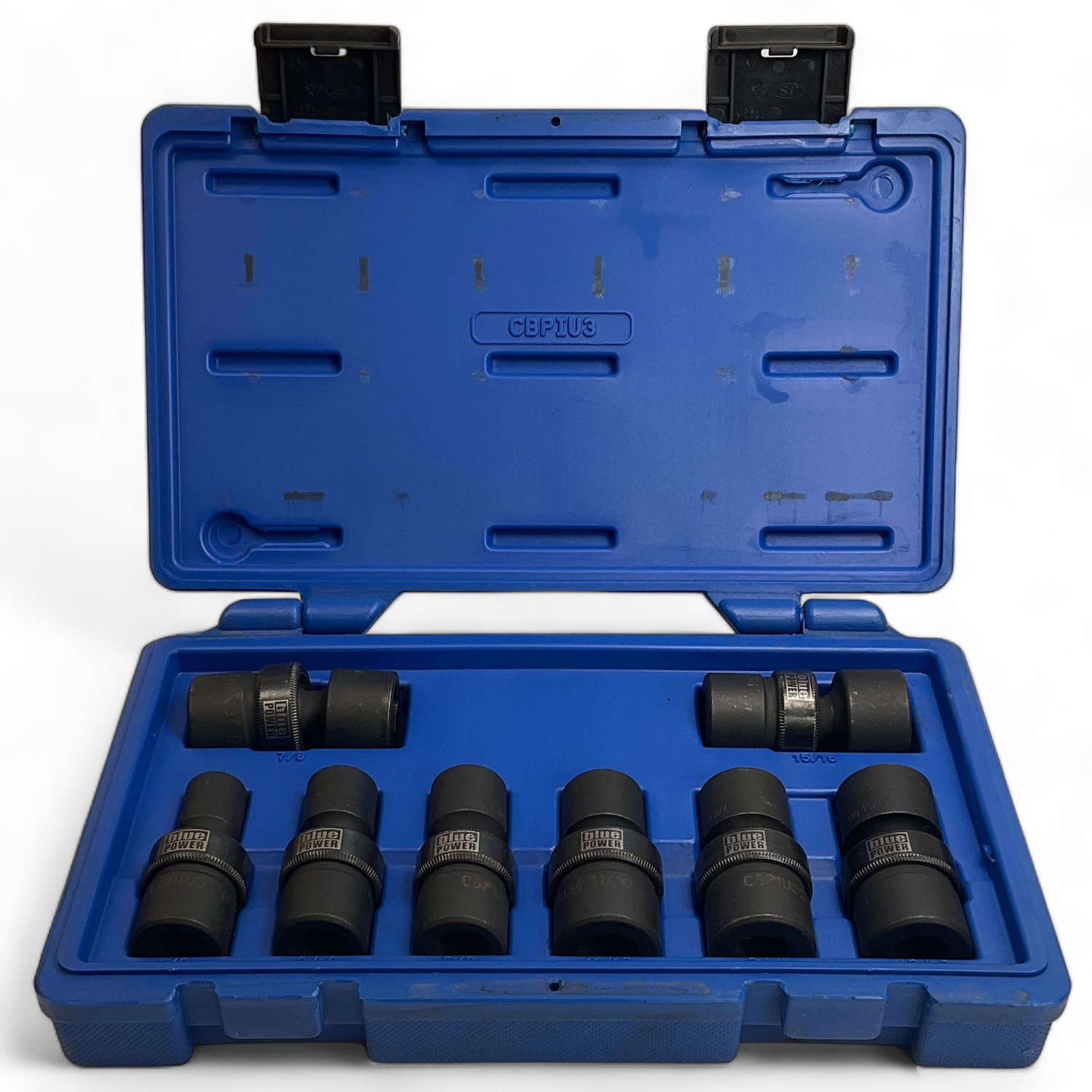 Cornwell 8 Piece 1/2" Drive bluePOWER® SAE Power 6-Point Universal Socket Set, CBPIU3
