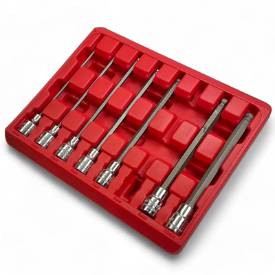 Mac Tools 7 PC 3/8" Drive Metric Long Ball-End Hex Driver Set, SXMALB8PT