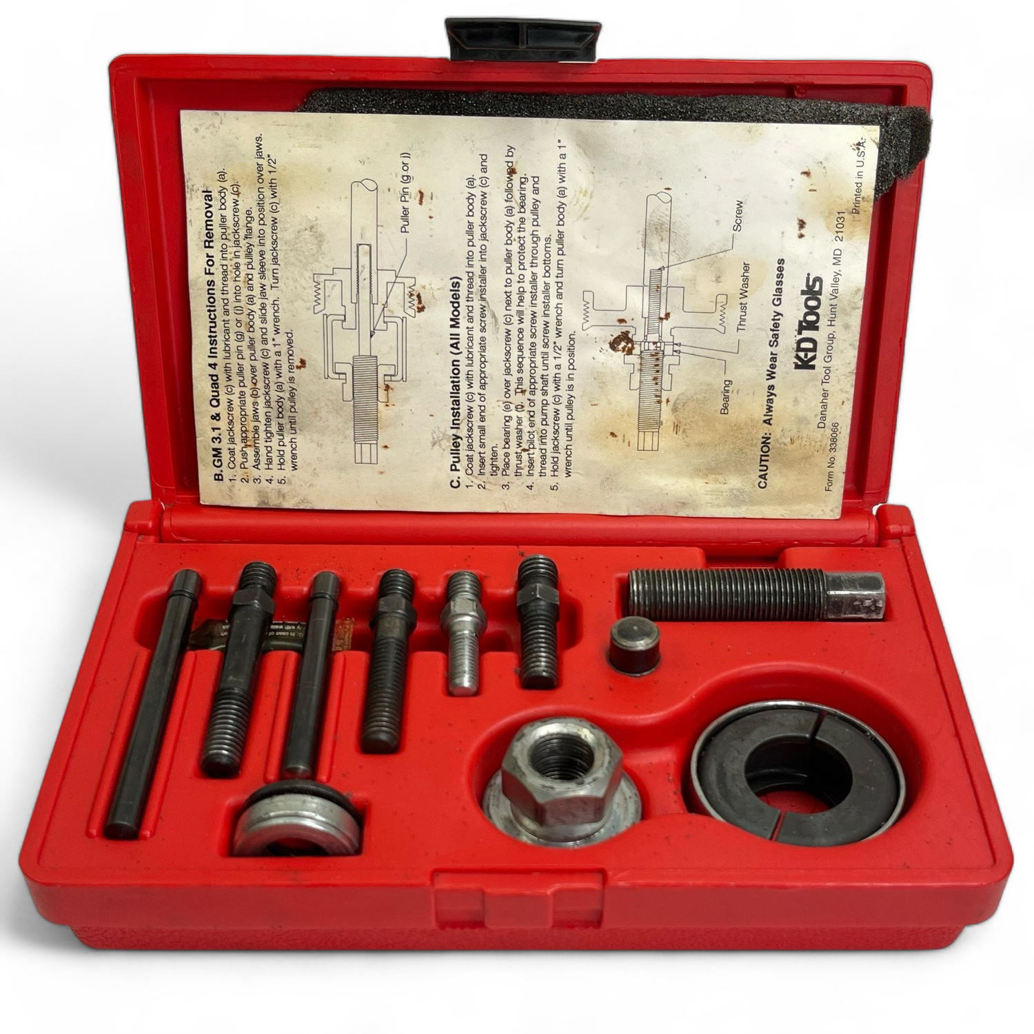 K-D Tools Pulley Remover/Installer Set, 2897