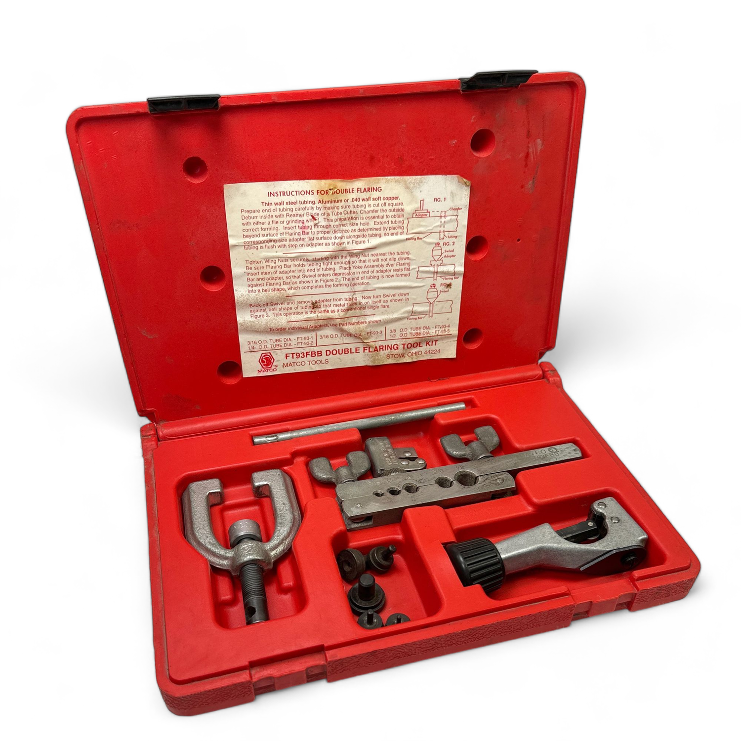 Matco Double Flaring Tool Kit, FT93FBB