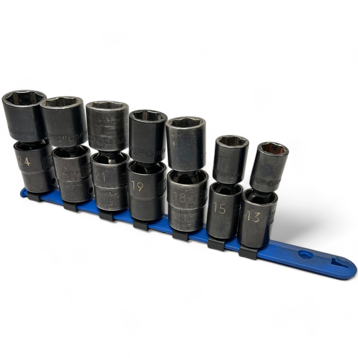 Matco 7pc 1/2” Drive Metric 6pt Swivel Impact Socket Set, SCUPM76R