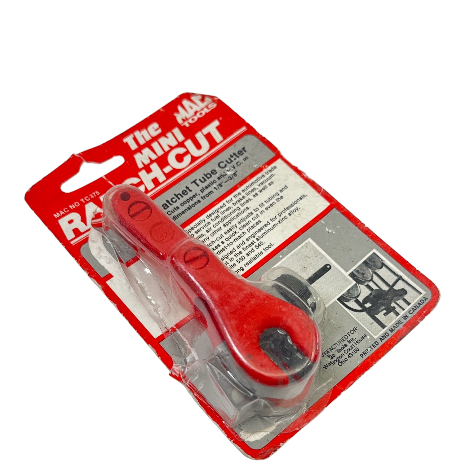 MAC Tools Mini Ratchet-Cut Tube Cutter, TC375