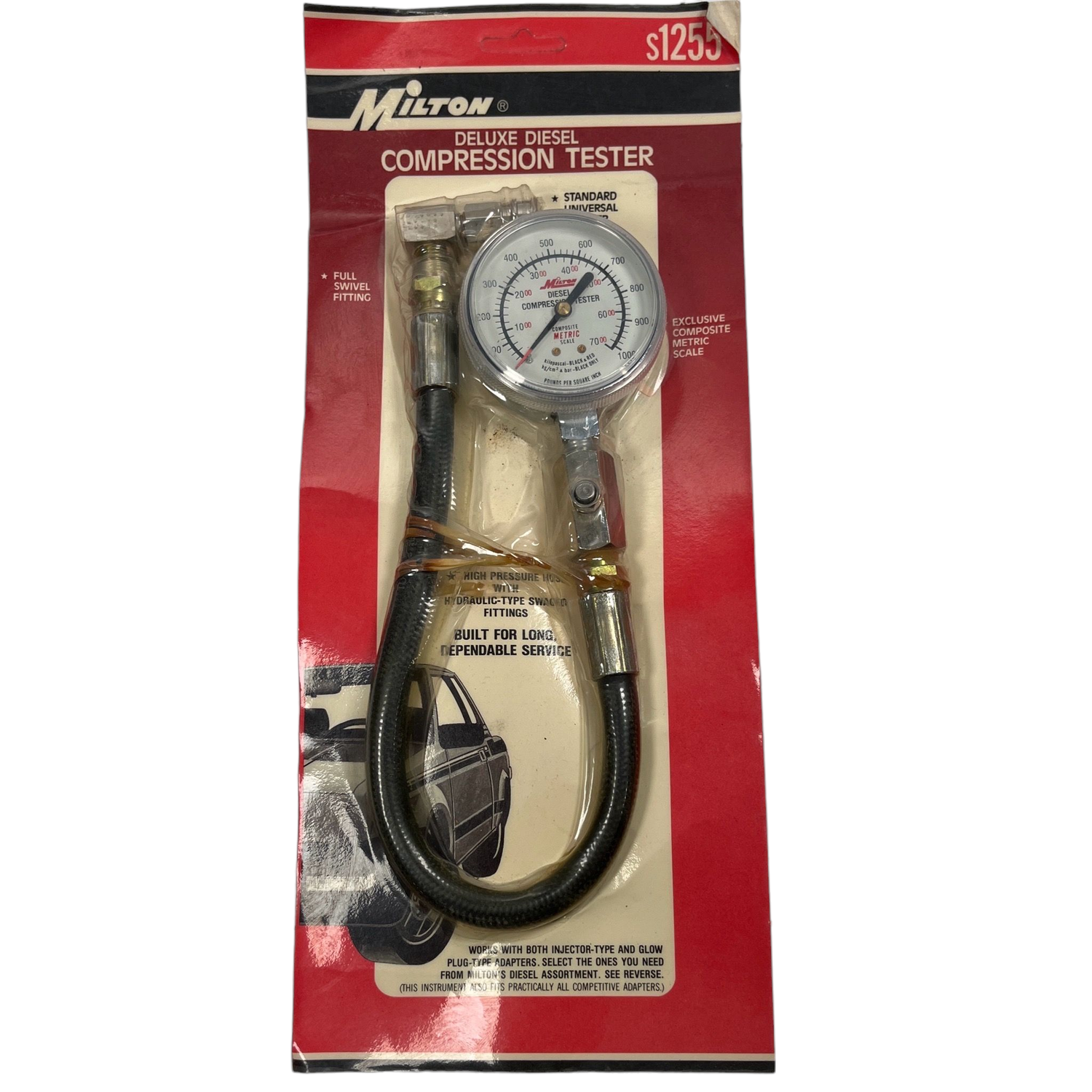 Milton Deluxe Diesel Compression Tester, s1255