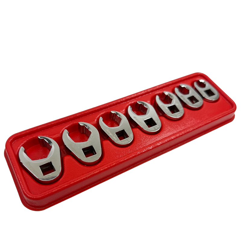 Snap On 7 pc 3/8" Drive 6-Point SAE Flank Drive® Flare Nut Crowfoot Wrench Set (3/8-3/4"), 207SFRH