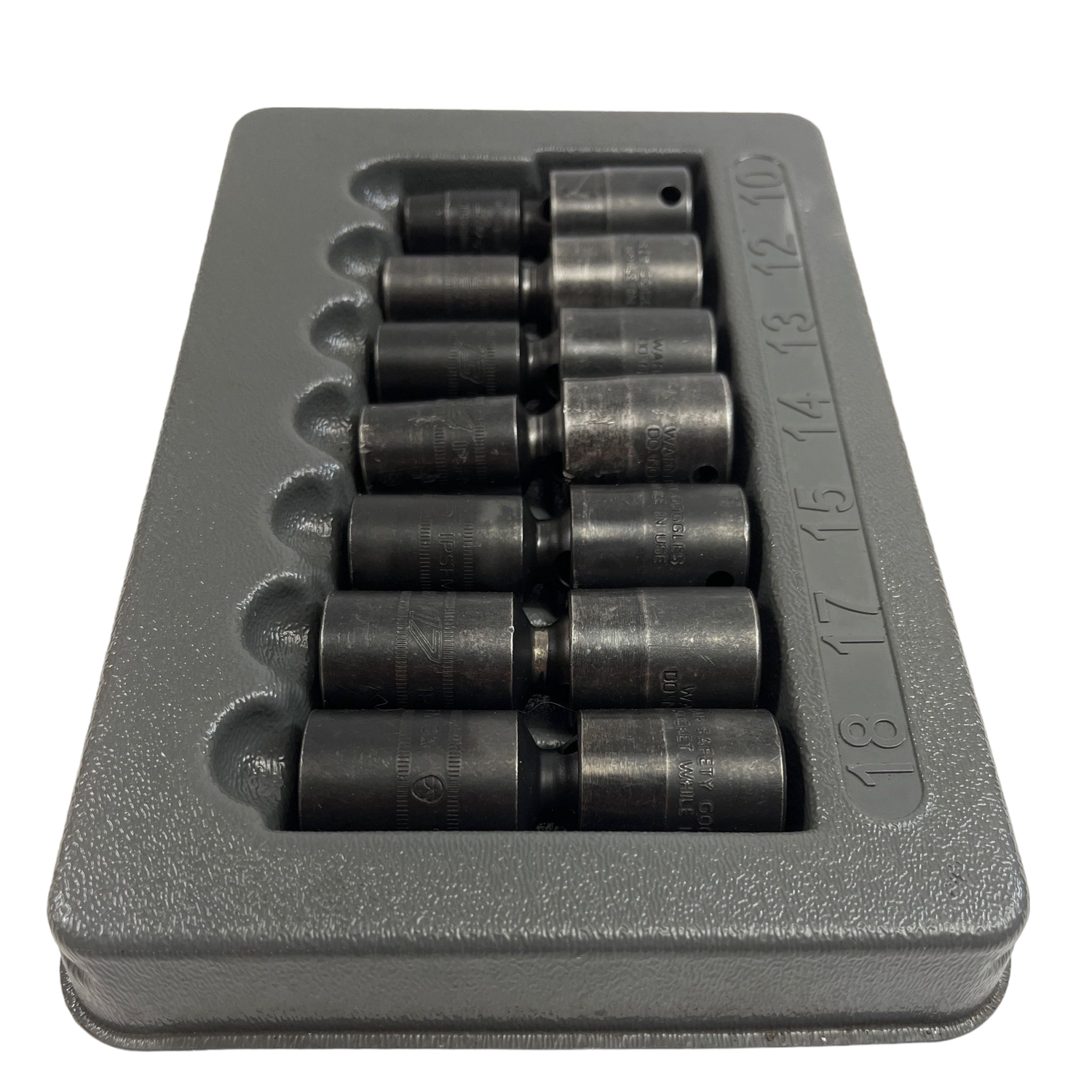 Snap on 3/8 drive deep 6 point socket set 1/4 to7/8