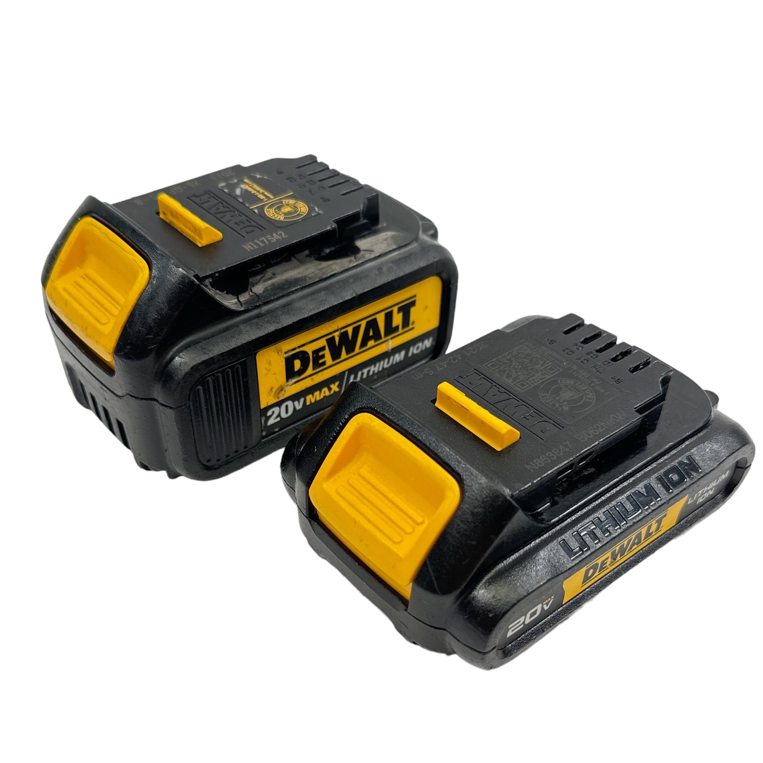 Dewalt 20V Max Lithium Ion, 3.0AH & 1.5AH