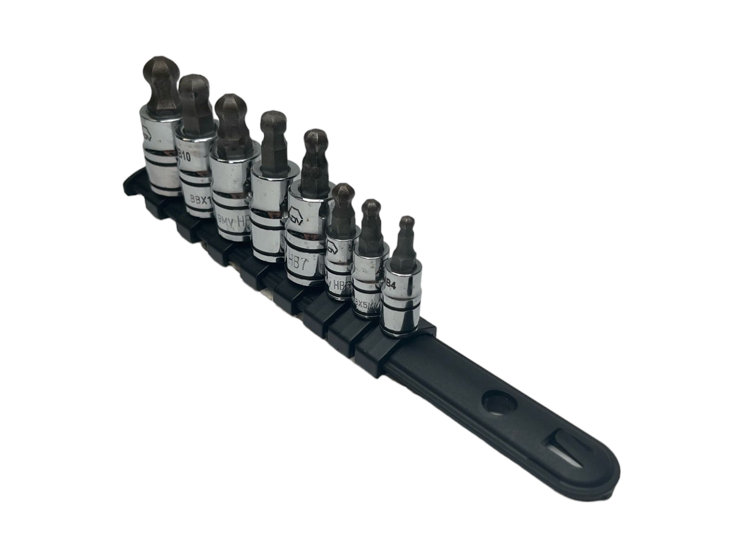Matco 8 Piece 1/4" & 3/8" Drive Metric ADV Ball Hex Bit Socket Set (4-11mm), SABBXM8V