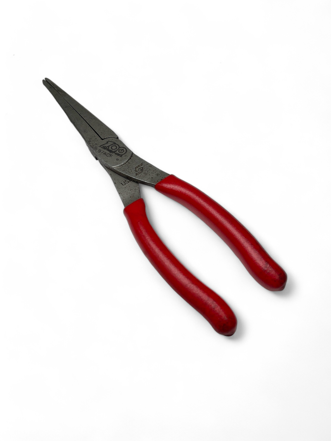 Snap On 9" Talon Grip Needle Nose Pliers (Red & 100th Anniversary), 97ACF
