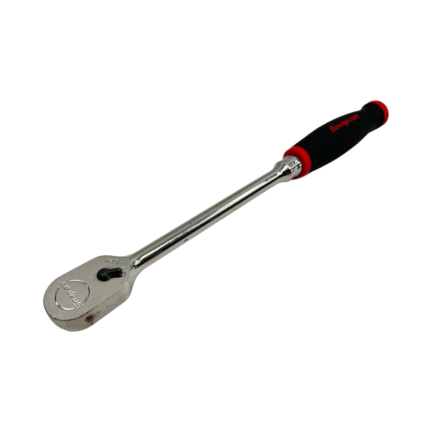 Snap On 3/8" Drive Dual 80® Technology Soft Grip Long Handle Ratchet (Red), FHL80