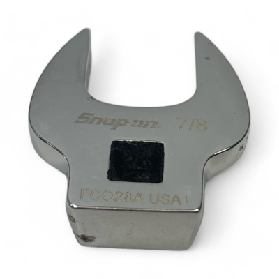 Snap On 3/8" Drive SAE 7/8" Open-End Crowfoot Wrench, FCO28A