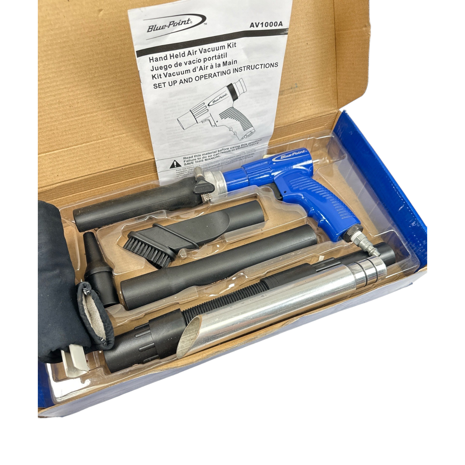 Blue-Point ハンディエアバキューム AV1000 1枚目参考画像 Bluepoint AV1000 Handheld Air Vacuum