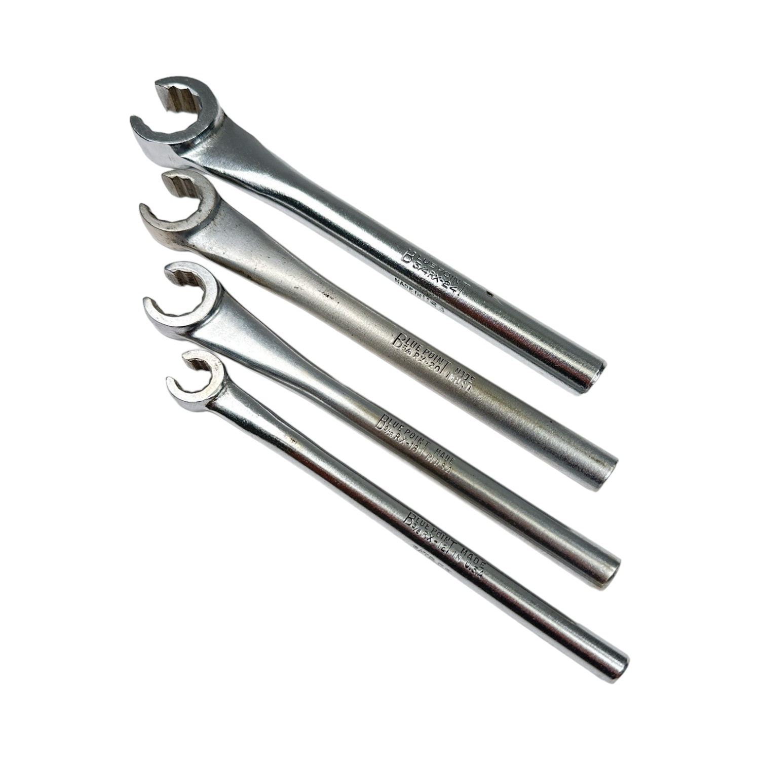 Blue Point 4pc SAE Open End Flare Nut Wrench Set (3/8”-3/4”)