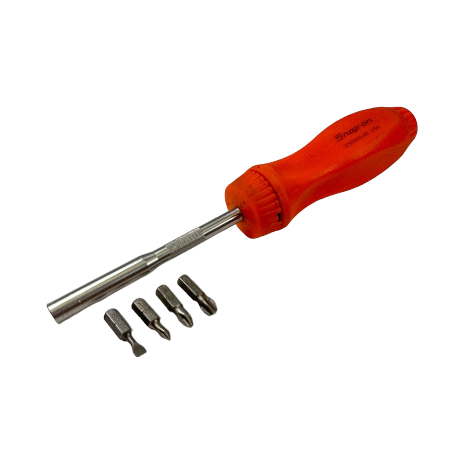Snap On 8-3/4" Ratcheting Standard Screwdriver (Orange), SSDMR4B - Shop ...