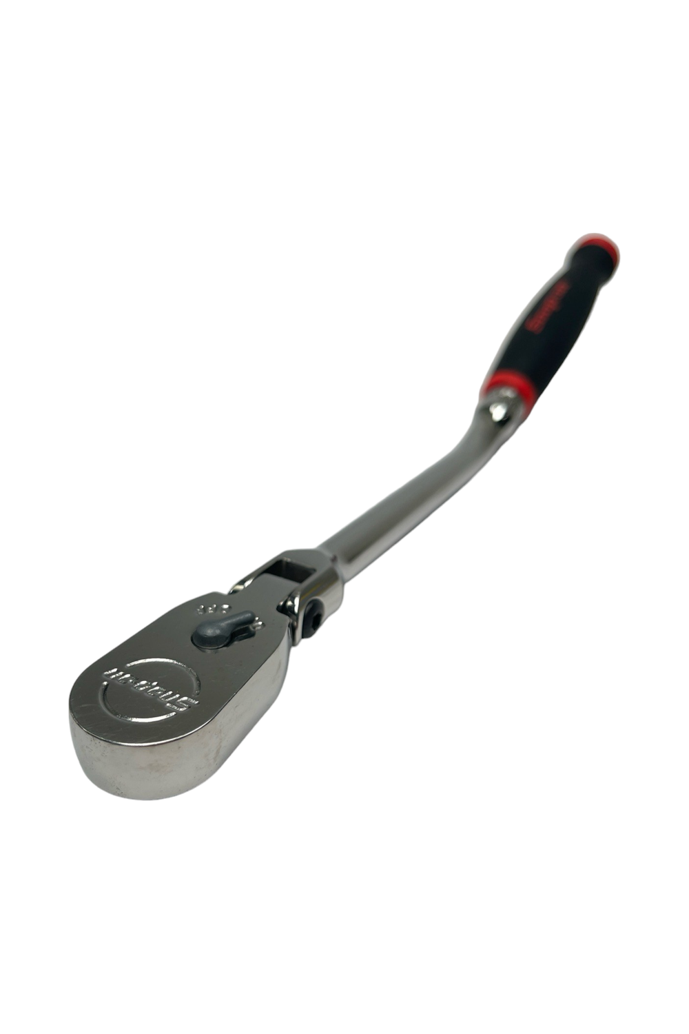 Snap On 3/8" Drive Dual 80 Technology Soft Grip Standard Handle Bent Flex-Head Ratchet (Red), FHBF80