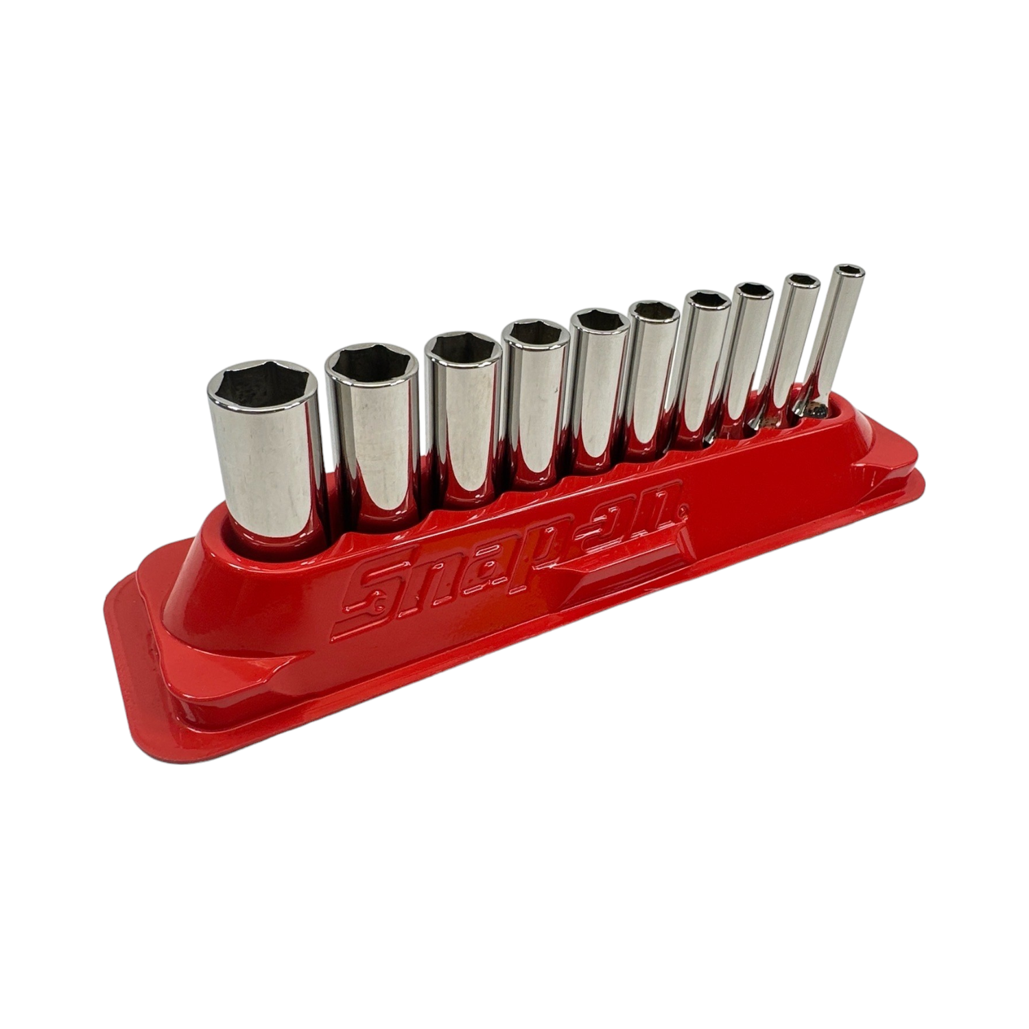 Snap On 10 pc 1/4" Drive 6-Point SAE Flank Drive® Deep Socket Set (3/16–9/16"), 110STMY