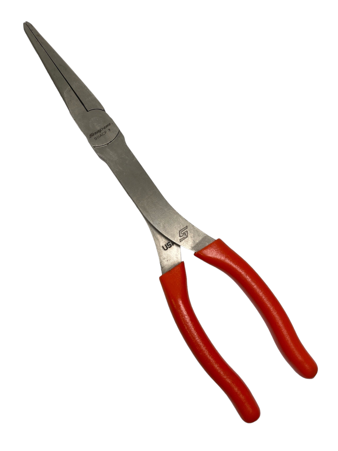 Snap On 11" Talon Grip Needle Nose Pliers (Orange), 911ACF