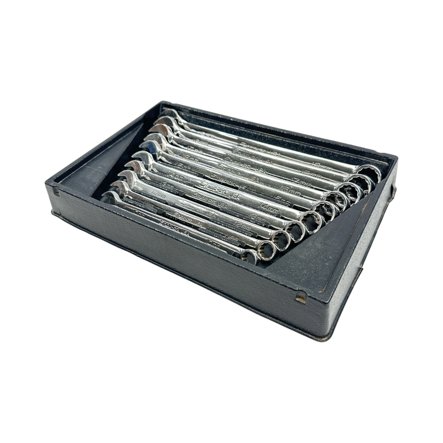 Snap On 10 pc 12-Point Metric Flank Drive® Plus Combination Wrench Set ...